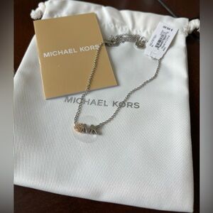 Michael Kors Fashion Two-Tone Brass Pendant Necklace